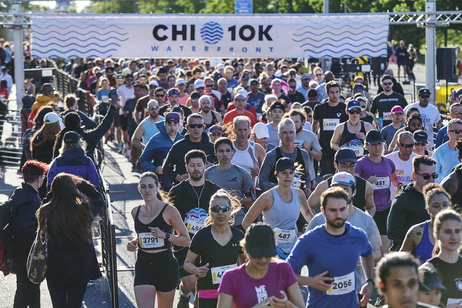 Chicago Waterfront 10K Start Line