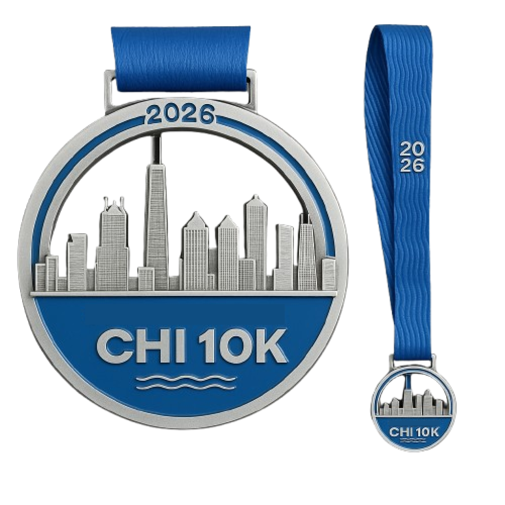 Chicago Waterfront 10K Race Medal